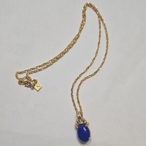 925 Diamond Cut Lapis Pendant Diamond Cut.